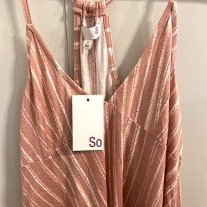 Kohl’s SO striped flow tank top.